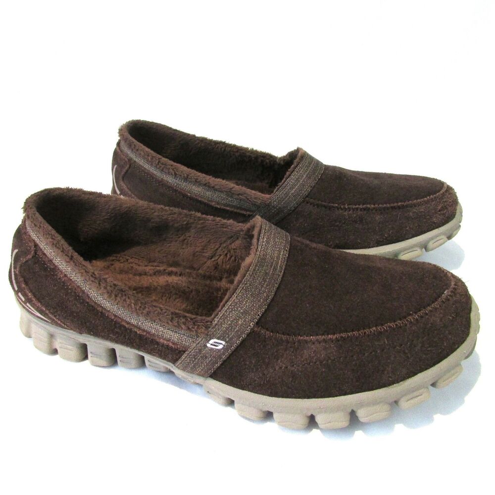 Skechers women's size 7.5 Brown EZ Flex 2 Chilly Shoes SN 22647